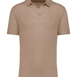 Men’s Linen Polo Shirt, miniatyr 8